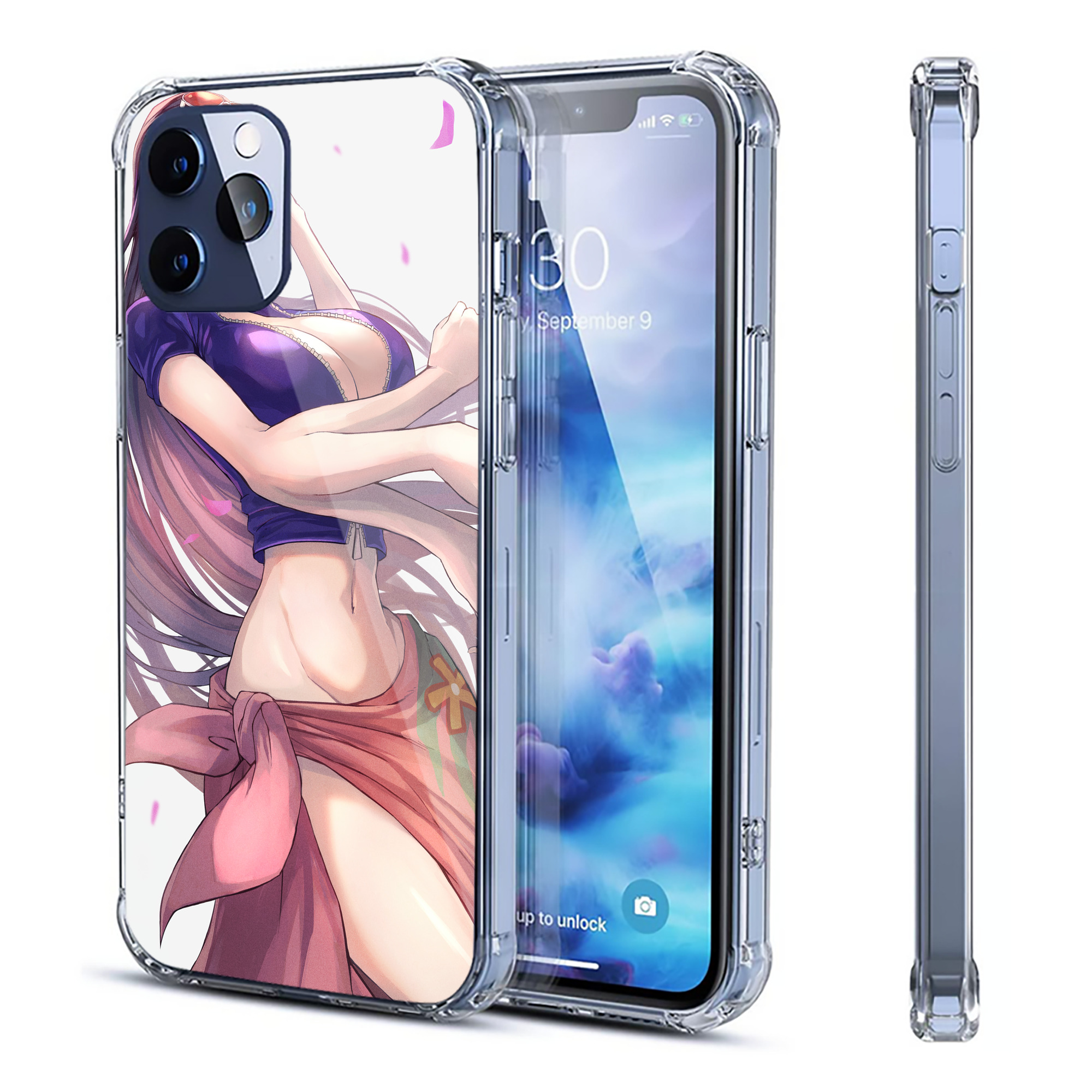 （画像用） ワンピース ONE PIECE 【iPhone 12シリーズ対応】透明スマホケース（クリアソフトケース）